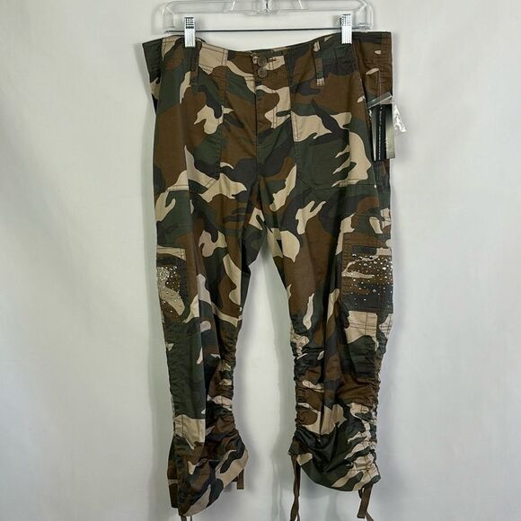 NWT INC Cargo Studded Jeans - Picture 1 of 5